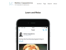 Tablet Screenshot of matteocappadonna.org